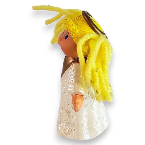 Lot of 3 VTG Angel Ornaments & Figurines Dept 56 Cabbage Patch Folk Art Kitsch - Picture 15 of 16